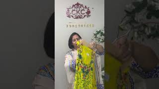 793A - Product code | +91 7901 901640 on Whatsapp | These ₹ 2,800 Crepe Yellow Print suit fabrics ar