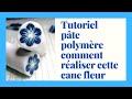 Tutorial Cane petite fleur bleu : pâte polymère cernit