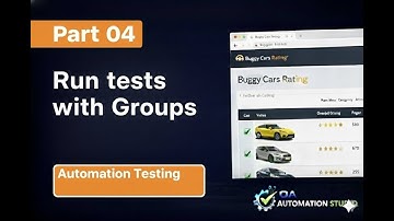 Automation Testing with Playwright | Buggy Cars Rating | Part 04 Run tests with Group
