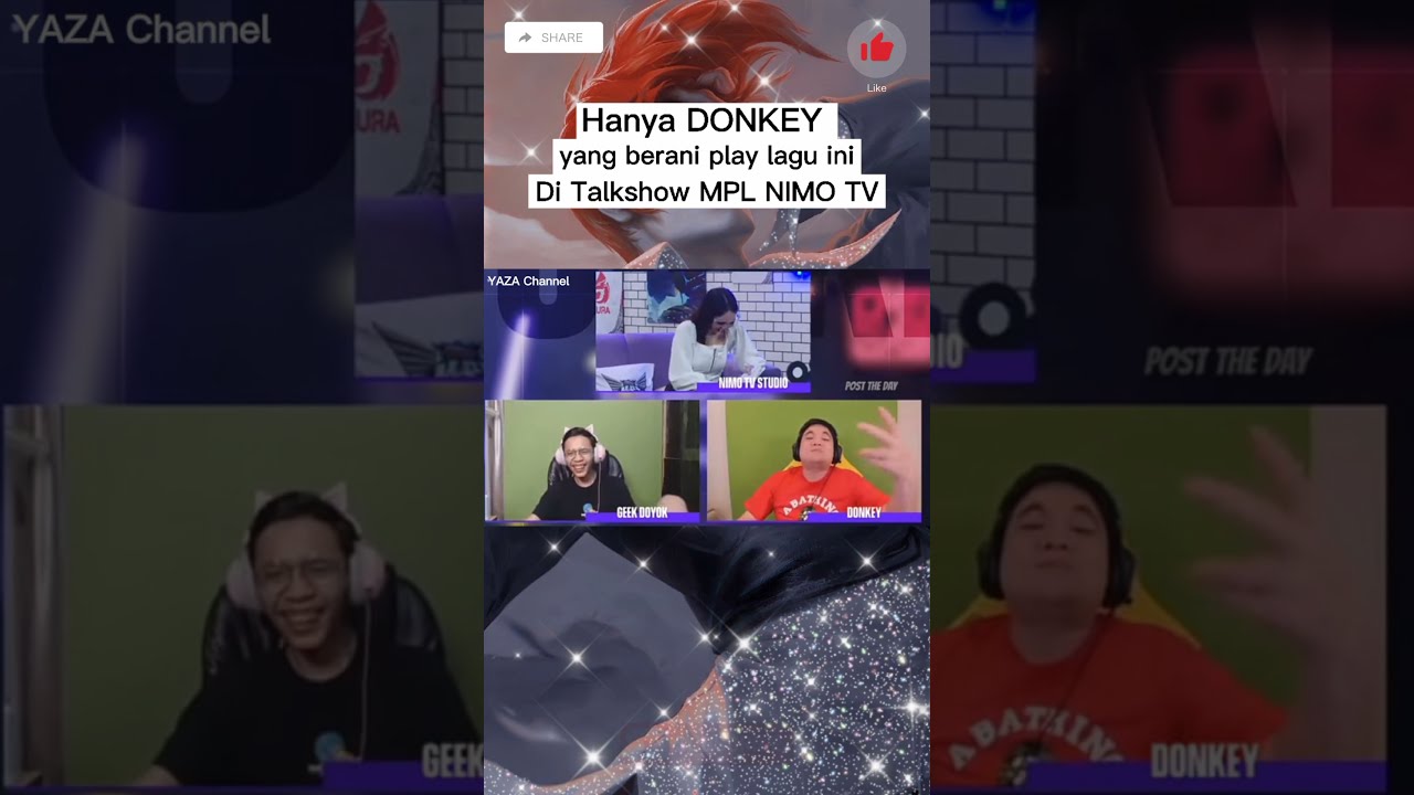 Yurino si Donkey Suku Bar Bar berulah di talk show Nimo TV, emang bar bar nih orang 