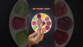 Mix Mint + Magenta + Lemon + Pink = Satisfying #colormixing #satisfying #arttenka