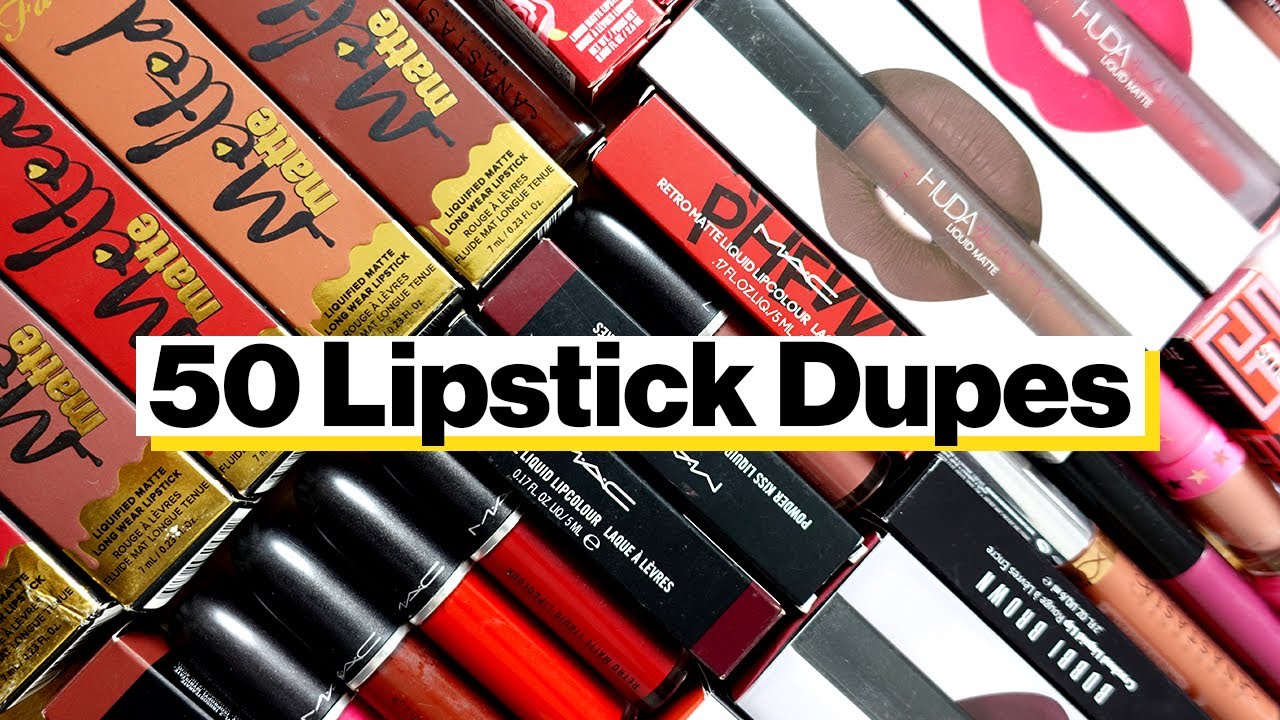 50 Affordable Lipstick Dupes For Popular Highend Lipstick