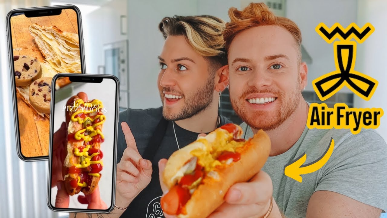 RECRIÁMOS 3 RECEITAS VIRAIS FÁCEIS PARA A AIR FRYER! 🍪 *tens de fazer!*