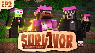LES PREMIÈRES TENSIONS APPARAISSENT... (Survivor Minecraft S2 #2)