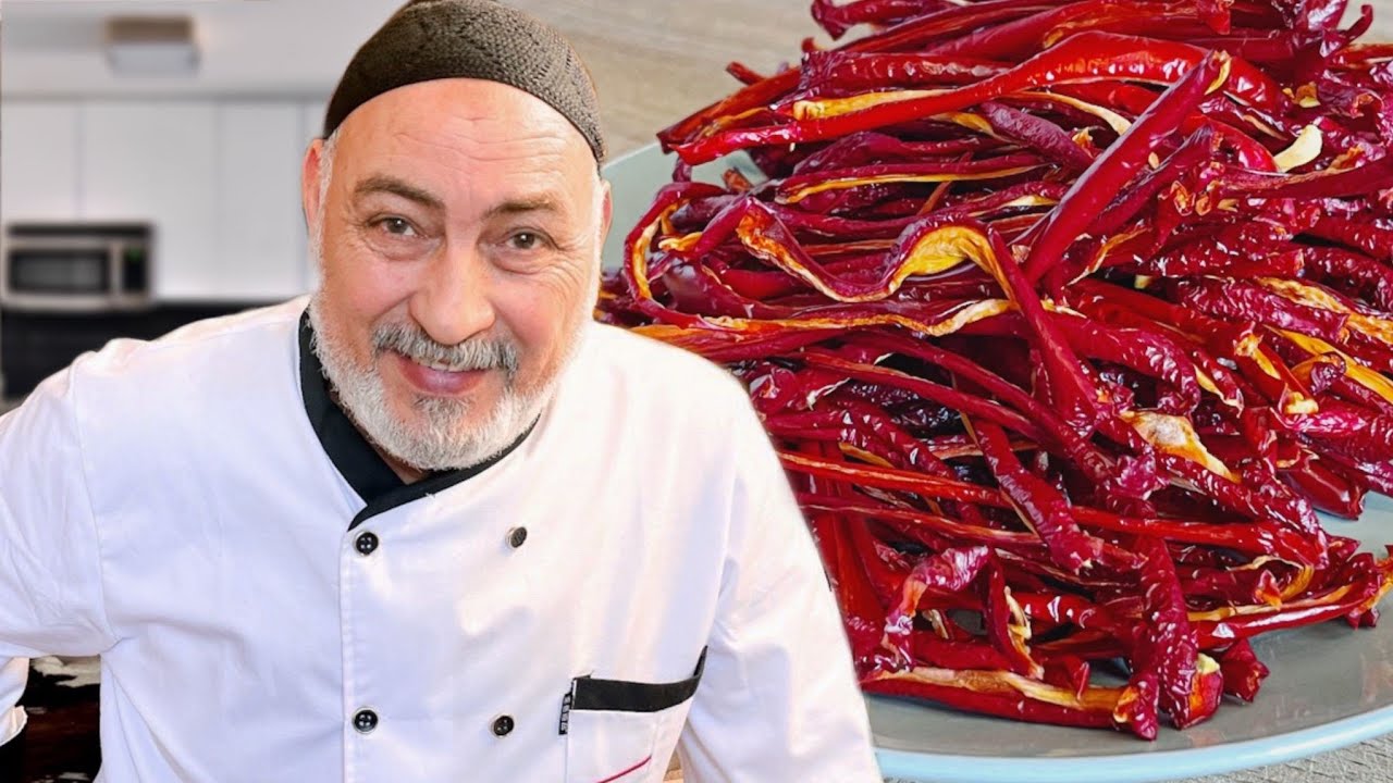 طريقة تجفيف الفليفلة بدون شمس ولافرن لحشوة المكدوس والمحمرة ودبس الفليفلة