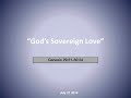 God's Sovereign Love - Pastor Daniel Golin (Genesis 29:31-30:24)