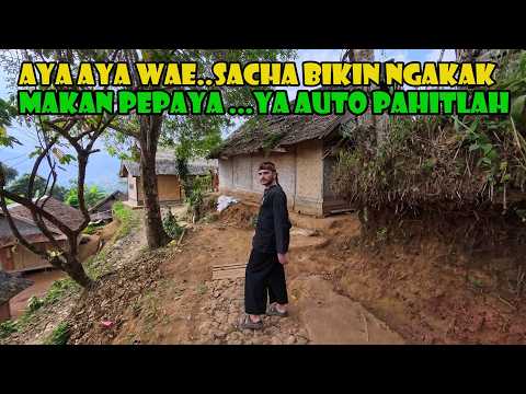 Wah Lucunya Sacha..Makan Pepaya Dengan Kulitnya..Auto Pahitnya Gak Ketulungan..