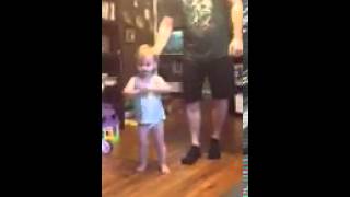 Coral & daddy dancing February 2013