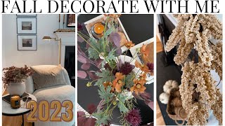 FALL DECORATE WITH ME 2023 || FALL DECOR IDEAS || BUDGET FRIENDLY AUTUMN DECOR || STYLING TIPS