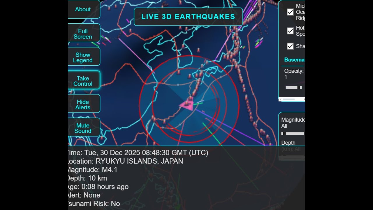 Live Earthquakes by Panditadata.com