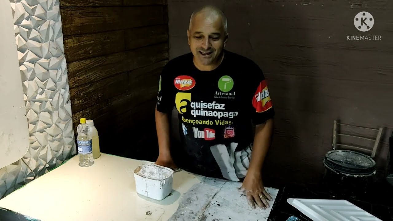 QUAL GESSO USAR PARA FAZER PLACAS 3D - gesso liso o fim do reboco em nas construções
