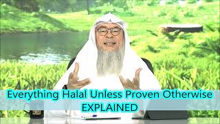 Everything Halal Unless Proven Otherwise EXPLAINED