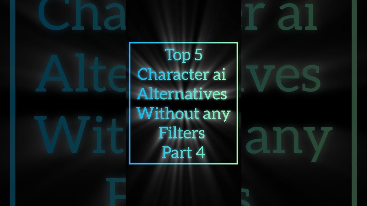 Top 5 character ai alternatives without any filters part 4 #characterai #aichatbot #aichatbots