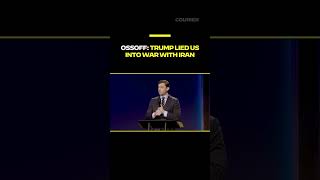 Ossoff laid out Trump's contradictions on Iran — and dared anyone to defend them.