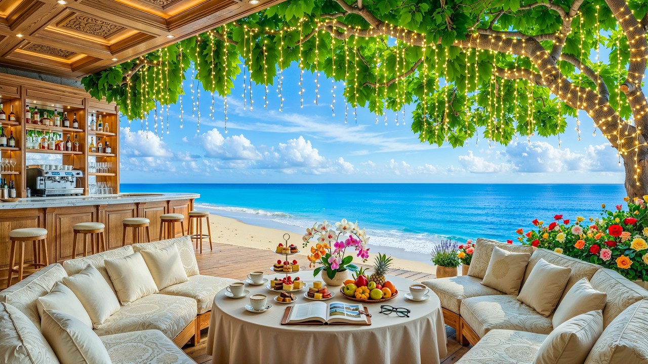 Изысканный прибрежный джаз для полного расслабления | Нежная фортепианная музыка в сопровождении ...