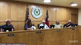 Brewster County Regular Commissioners Court Meeting August 12, 2025