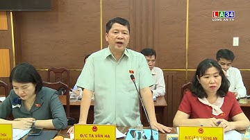 Đoàn giám sát của Quốc hội làm việc tại Cần  Giuộc I LONG  AN TV