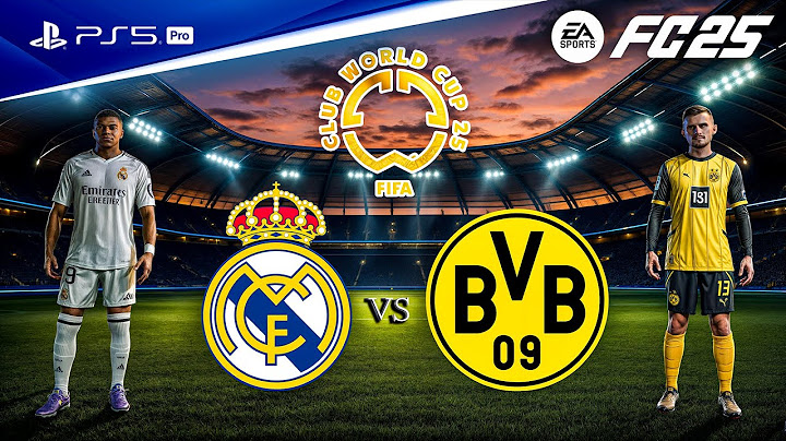 FC 25 - Real Madrid vs. Borussia Dortmund | FIFA Club World Cup 2025 | PS5™ Pro [4K60]