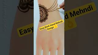 Easy Back Hand Mehndi Designarabic Mehndi Design