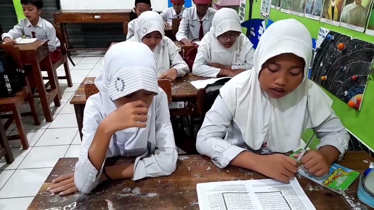 Praktek Baik Kelas 6 C MIN Kudus ( Tadarus Surat Al Mutaffifin ayat 1-36 )