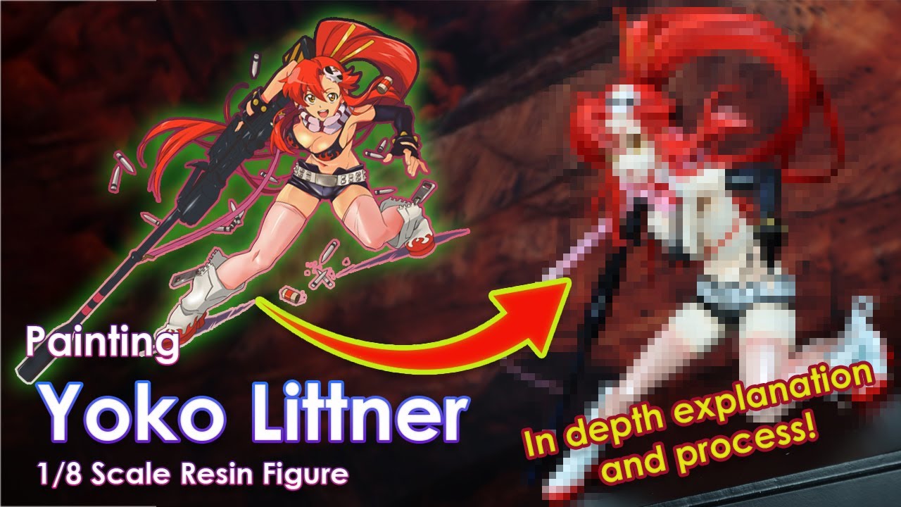 🎨 Painting an Iconic Yoko Littner 👀 Resin Figure From Gurren Lagann 🤖