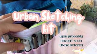 Everything I Pack for Urban Sketching + Tiny DIY Watercolor Palettes 🎨