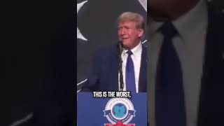 Trump almost FALLS OFF stage while saying Biden is 'high as a kite' #shorts