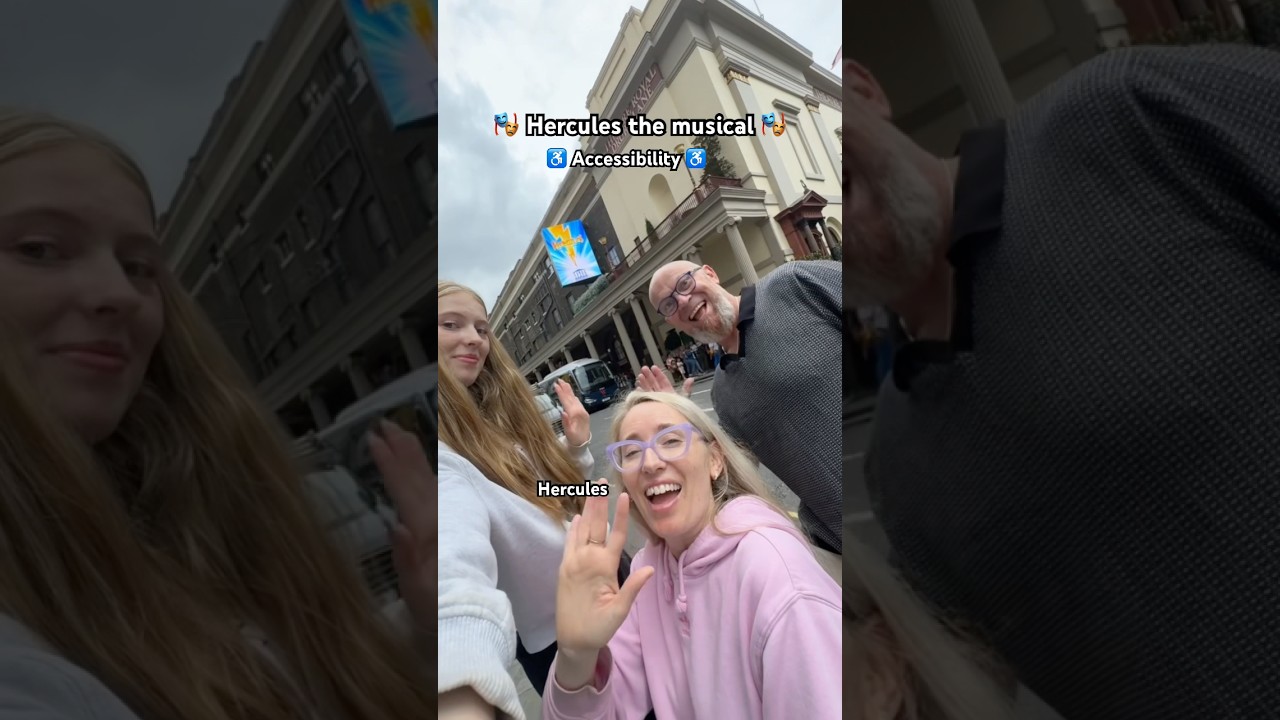 ♿️ Accessibility at Hercules the musical London West End 🇬🇧￼