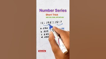 Number Series || Reasoning classes, cgl, chsl, upp, upsi, ssc mts, ssc gd #ssc #shorts