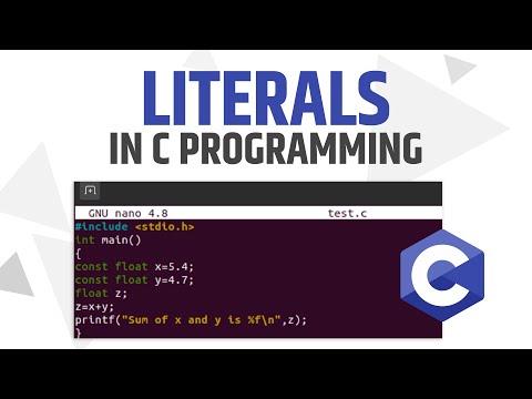 C Literals - What are Literals in C Programming | C Tutorials in Hindi