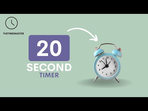 20 second timer NO SOUND, MINIMALIST (Bell at the end)