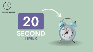 20 second timer NO SOUND, MINIMALIST (Bell at the end)