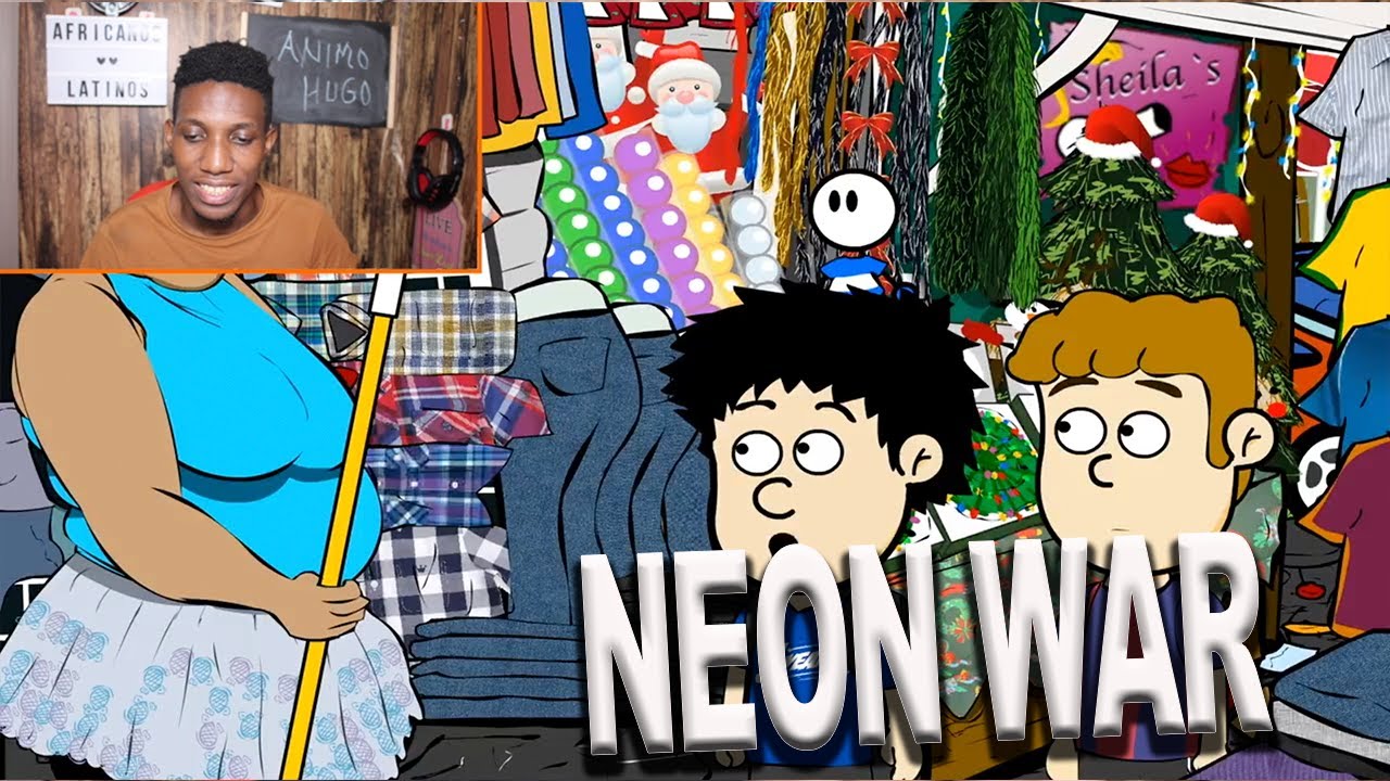 AFRICANO reacciona NEON WAR - NAVIDAD Y AÑO NUEVO