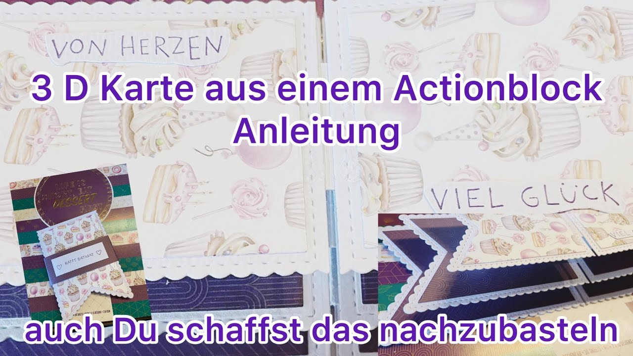 Besondere Karte mit 3 D Effekt ️ einfach erklärt ️ aus Action Material ...