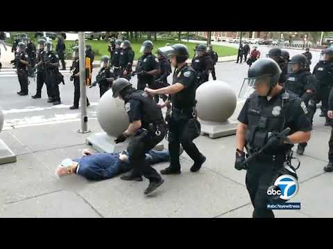 Buffalo video: Officers suspended after 75-year-old man pushed down, cracking head | ABC7