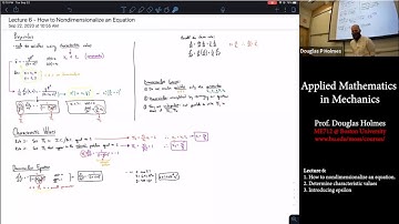How to Nondimensionalize an Equation (ME712 - Lecture 6)