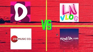 Like Nastya VS Canal KondZilla VS ✿ Kids Diana Show VS Zee Music Company - Sub Count  (2012-2020)