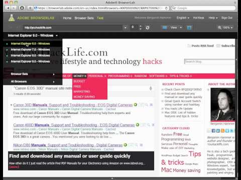 Adobe Browserlab quick tutorial