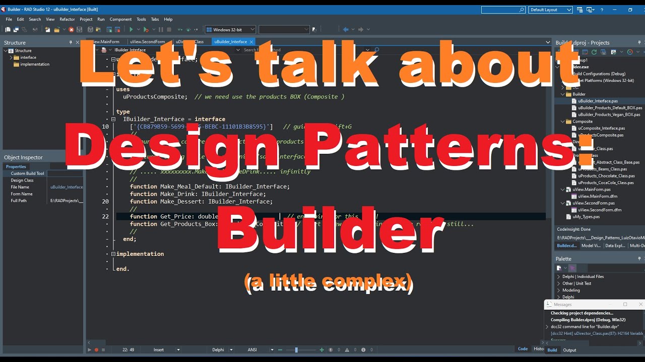 Delphi: Design Patterns: Creational: 02 - Builder