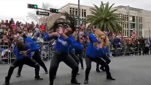 Zeta Phi Beta Sorors from Las Vegas stroll to "Bop" by Da Baby