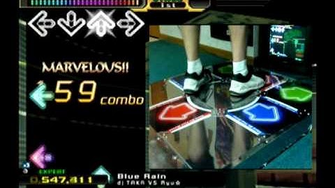 Kon - Blue Rain (Expert) AAA#128 - Perfect Full Combo on Dance Dance Revolution X2 (PS2, U.S.)