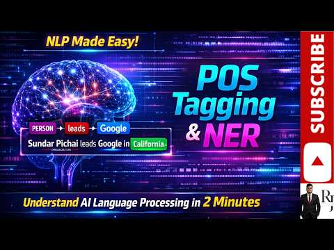 POS Tagging & Named Entity Recognition Explained | NLP Basics for AI & Machine Learning
