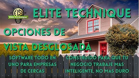 Opciones de Vista Desglosada