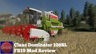 Claas Dominator 108SL - Farming Simulator 19 Mod Review