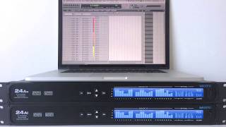 Configure a 24Ao and 24Ai for 24-channel recording and playback