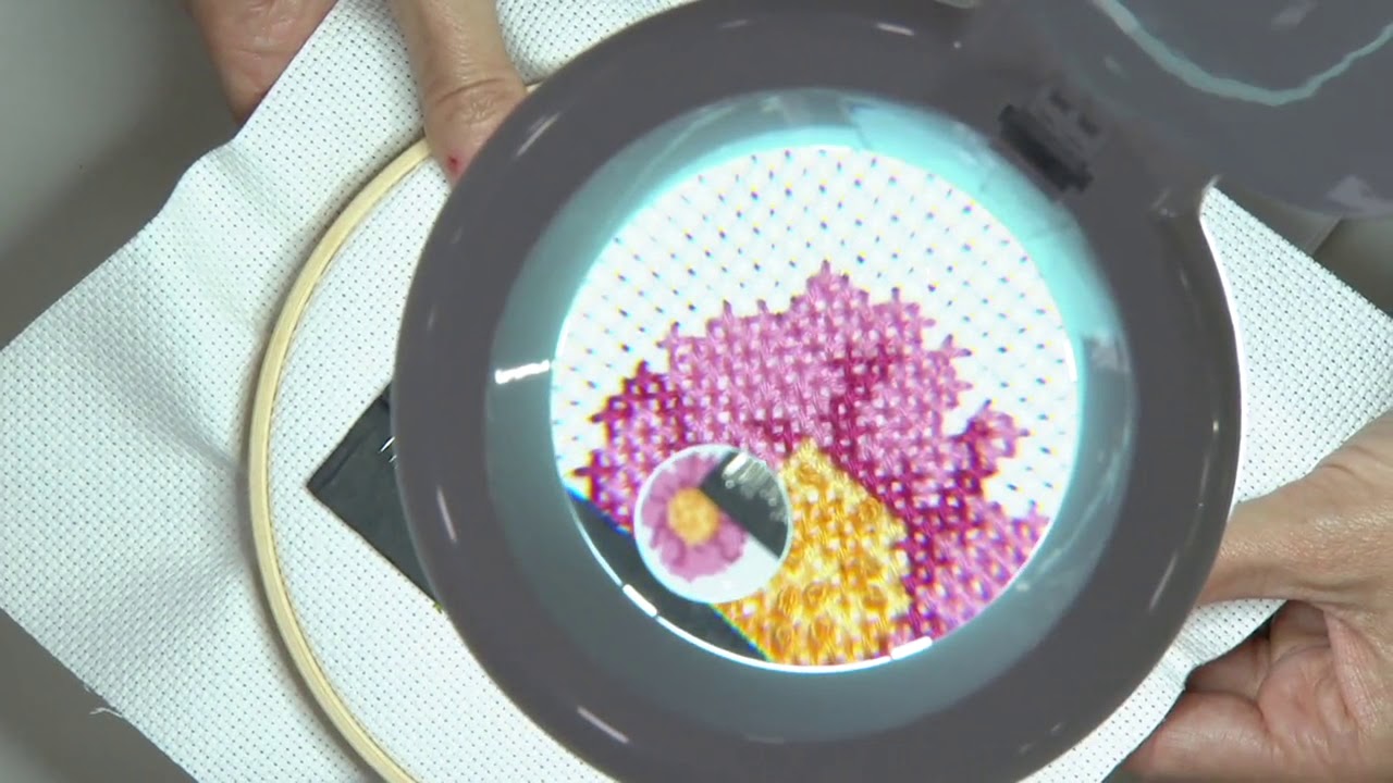 Magna Eye Hands-free LED Magnifier Lamp w/ Adjustable Arm on QVC - YouTube