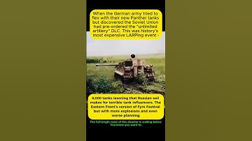 When Panther Tanks Met Russian Soil 💀 History