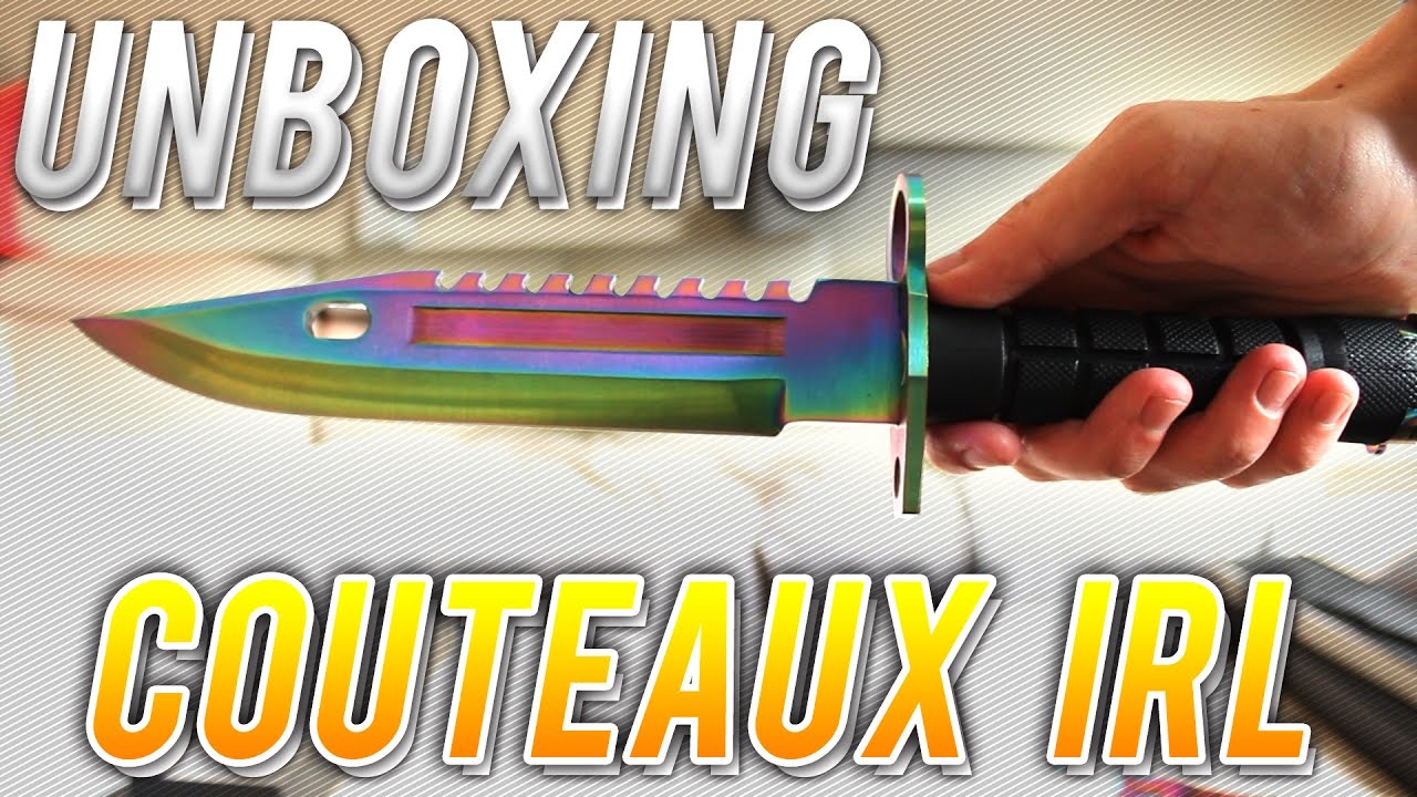 UNBOXING COUTEAU CS:GO IRL - YouTube