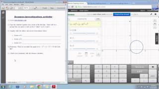 Graphing Circles with Desmos