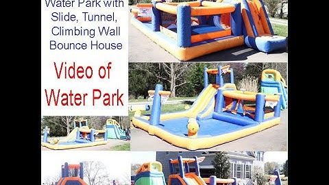 Blast Zone Pirate Bay - Inflatable Water Park - Slide - Climbing Wall - Bounce House - Tunnel